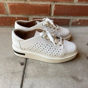 Linea Paolo White Platform Sneakers - Kendra